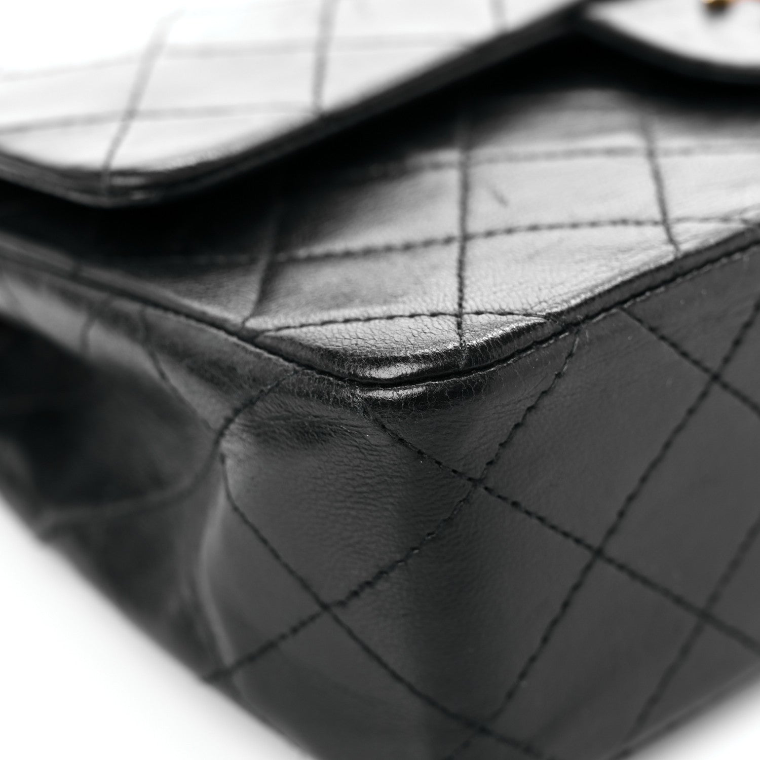 Chanel Lambskin Quilted Small Double Flap Black 8 of 25