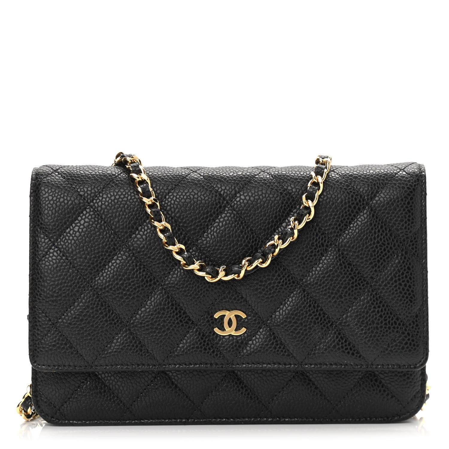 Chanel Caviar Quilted Wallet On Chain WOC Black 1 of 13