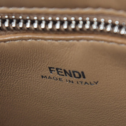 Fendi Shiny Nappa Trapuntata Small DotCom Click Chain Satchel Cuoio 6 of 13