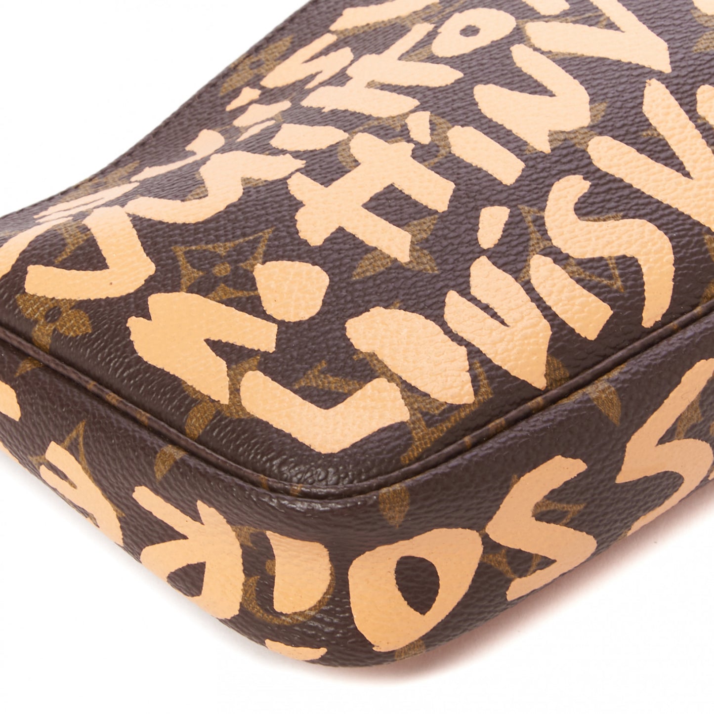 Monogram Graffiti Pochette Accessories Peach