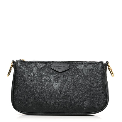 Louis Vuitton Empreinte Monogram Giant Multi Pochette Accessories Mini Pochette Black 1 of 9