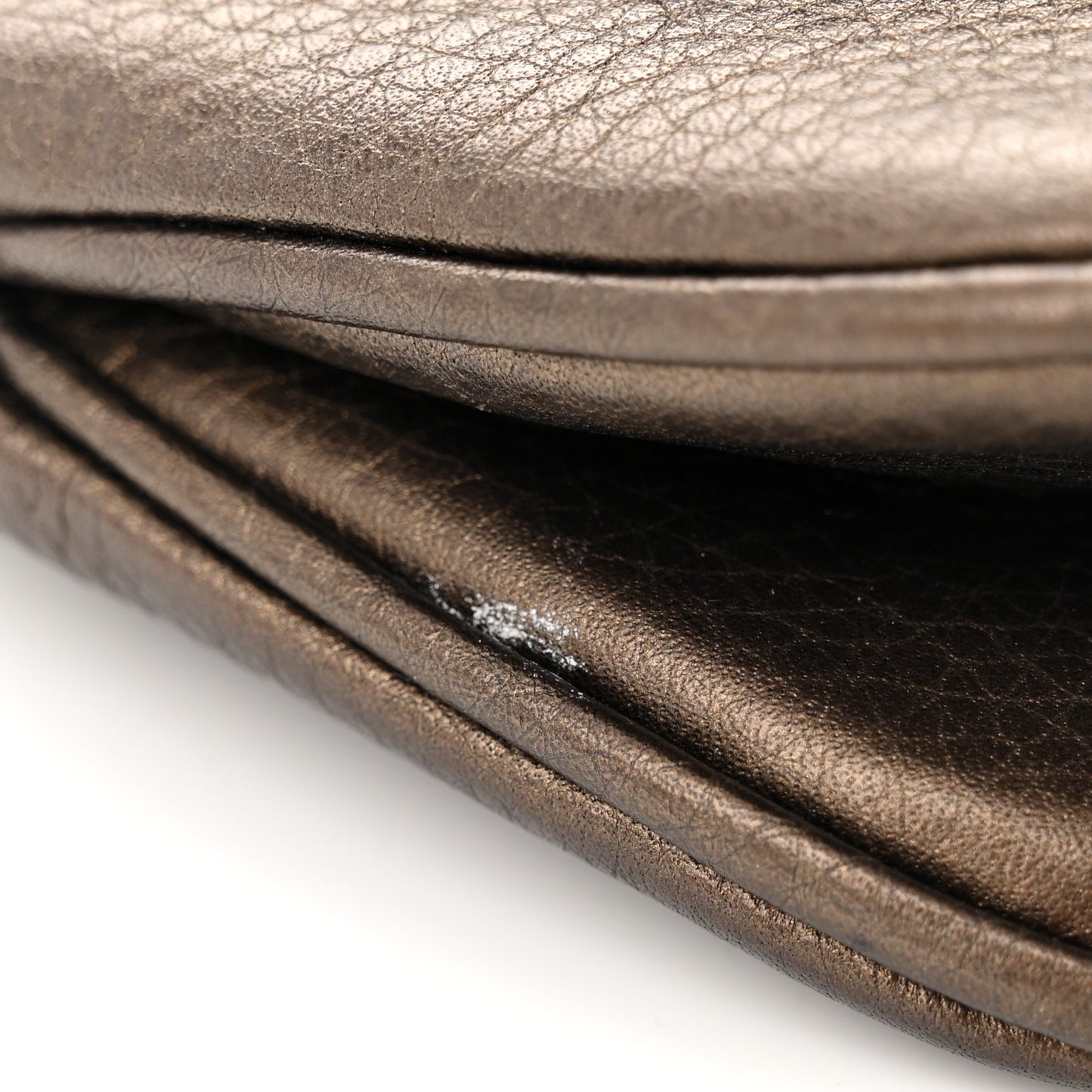Pebbled Calfskin Small 1973 Chain Shoulder Bag Gold