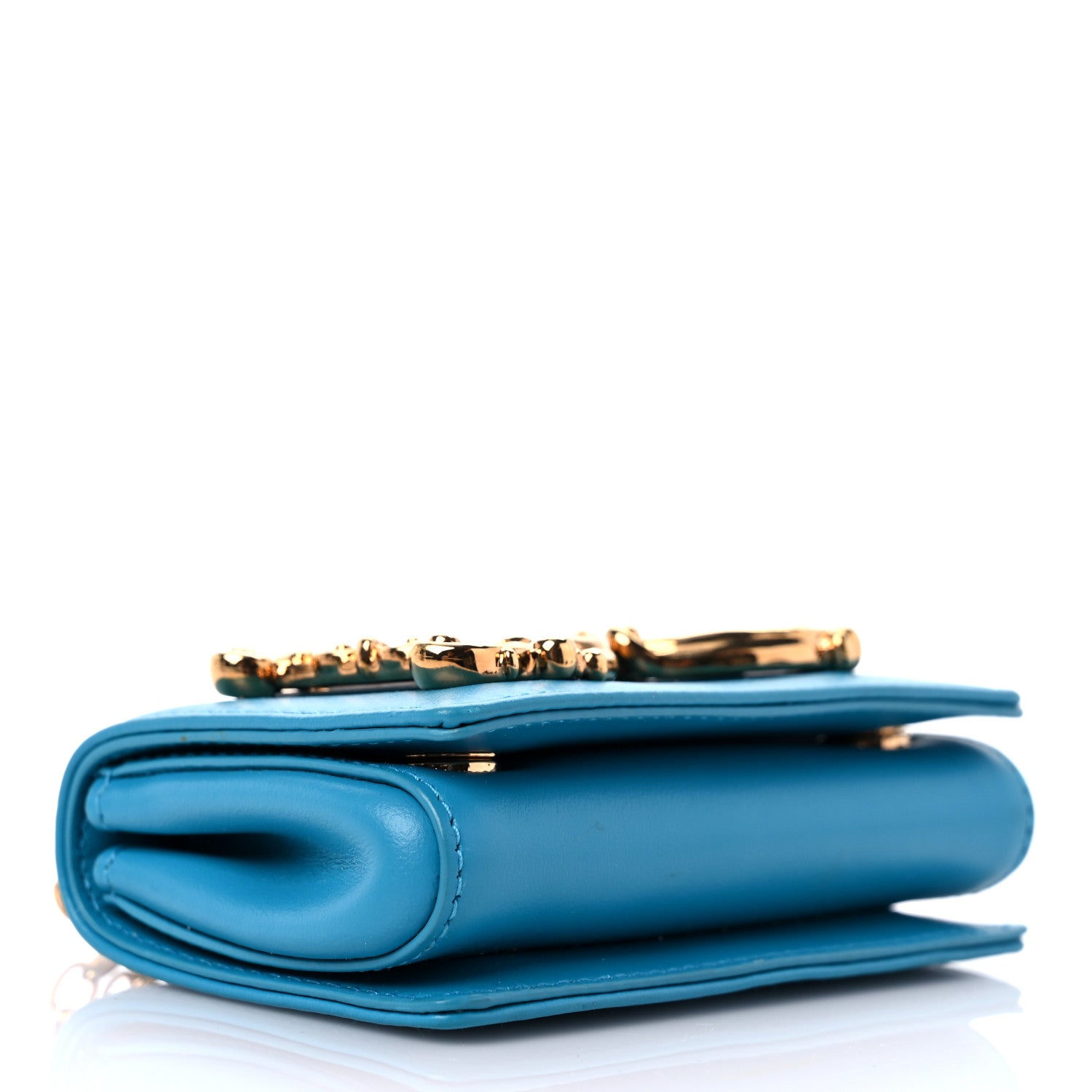 Dolce & Gabbana Calfskin Micro DG Girls Shoulder Bag Turquoise 4 of 8