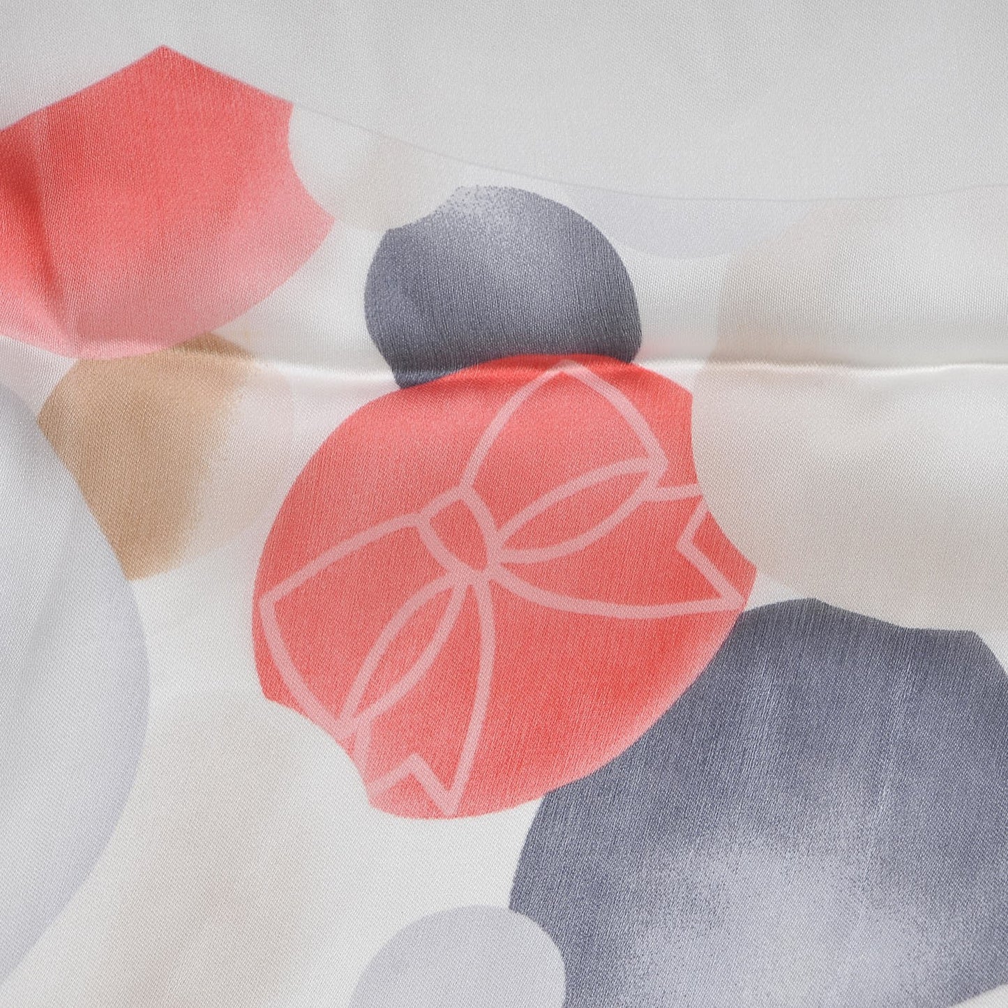 Silk CC Scarf White