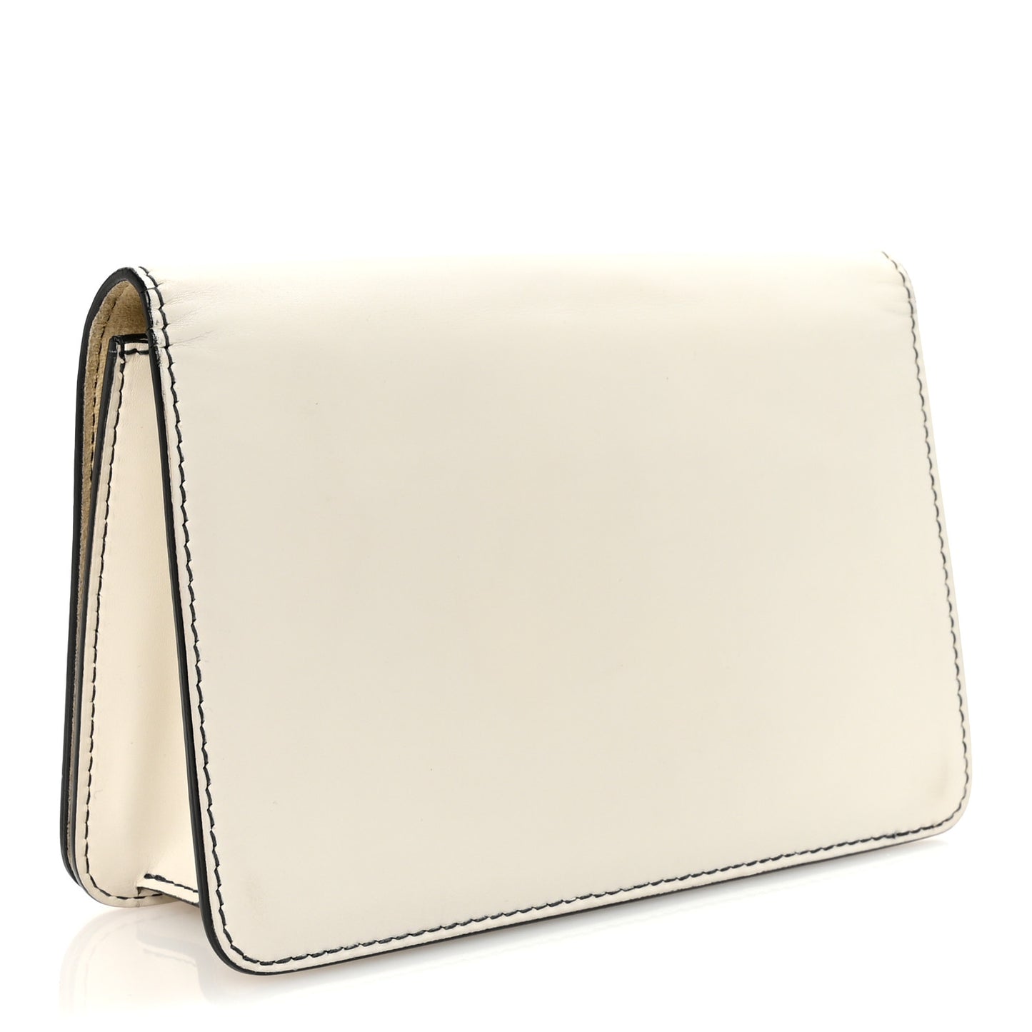 Smooth Calfskin Dio(r)evolution Flap Clutch White
