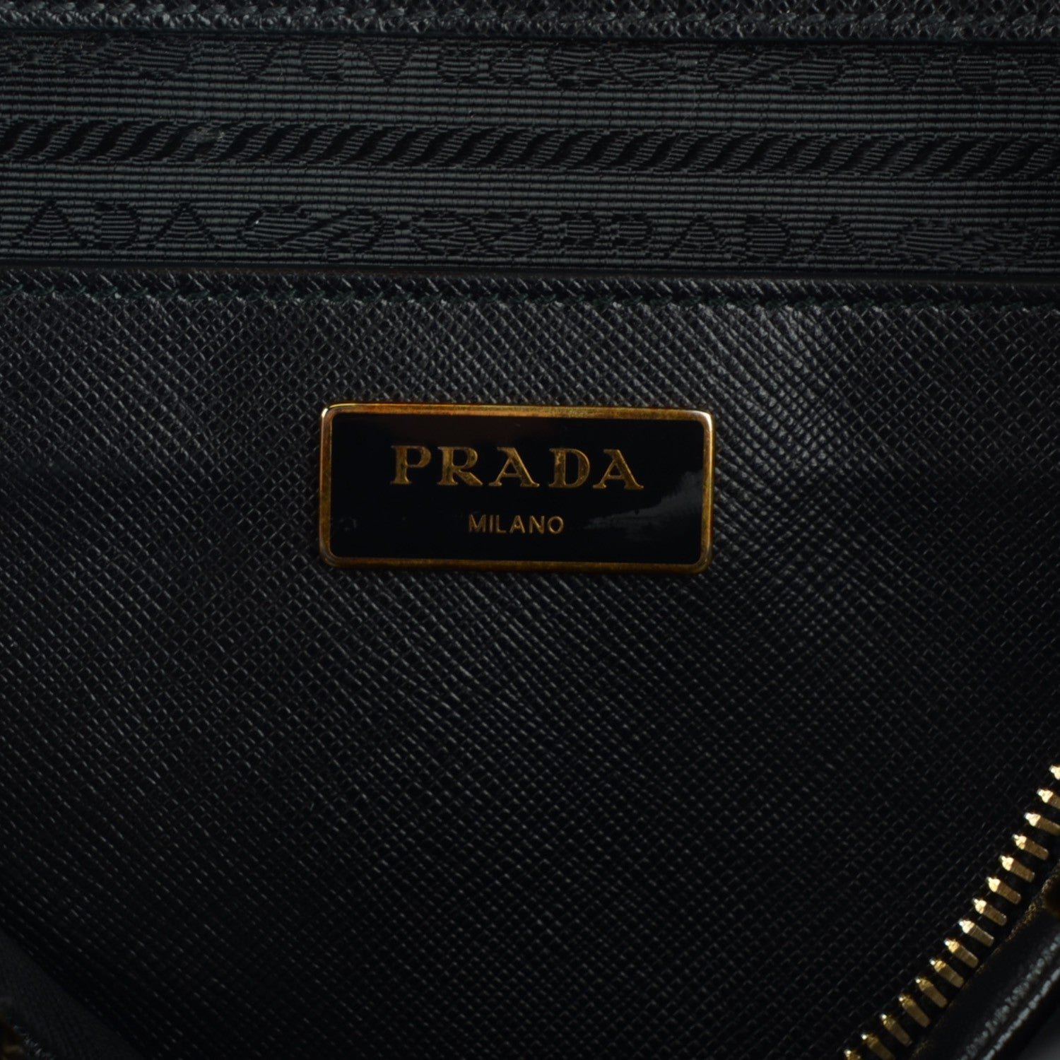 Prada Saffiano Lux Bowler Black 7 of 10