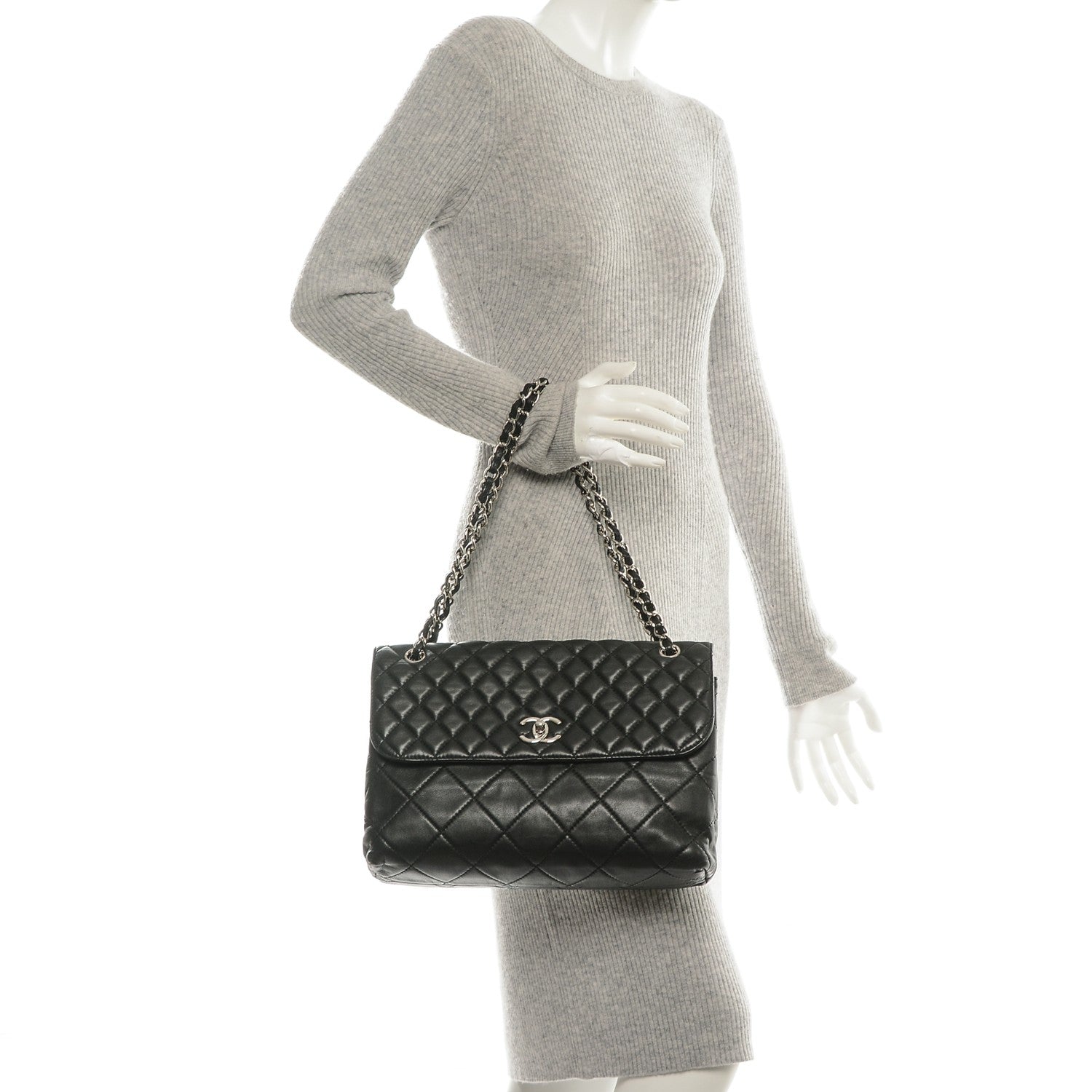 Chanel Calfskin Quilted In The Business Flap Bag Black 2 of 7