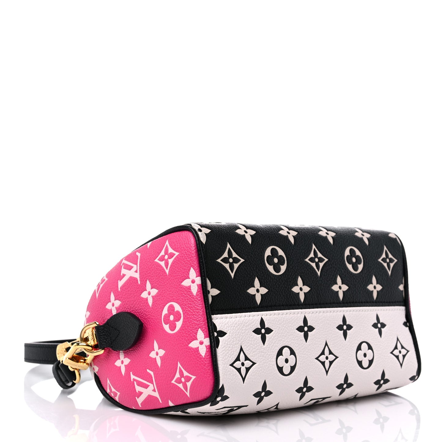 Empreinte Monogram Spring in the City Speedy Bandouliere 20 Black White Pink