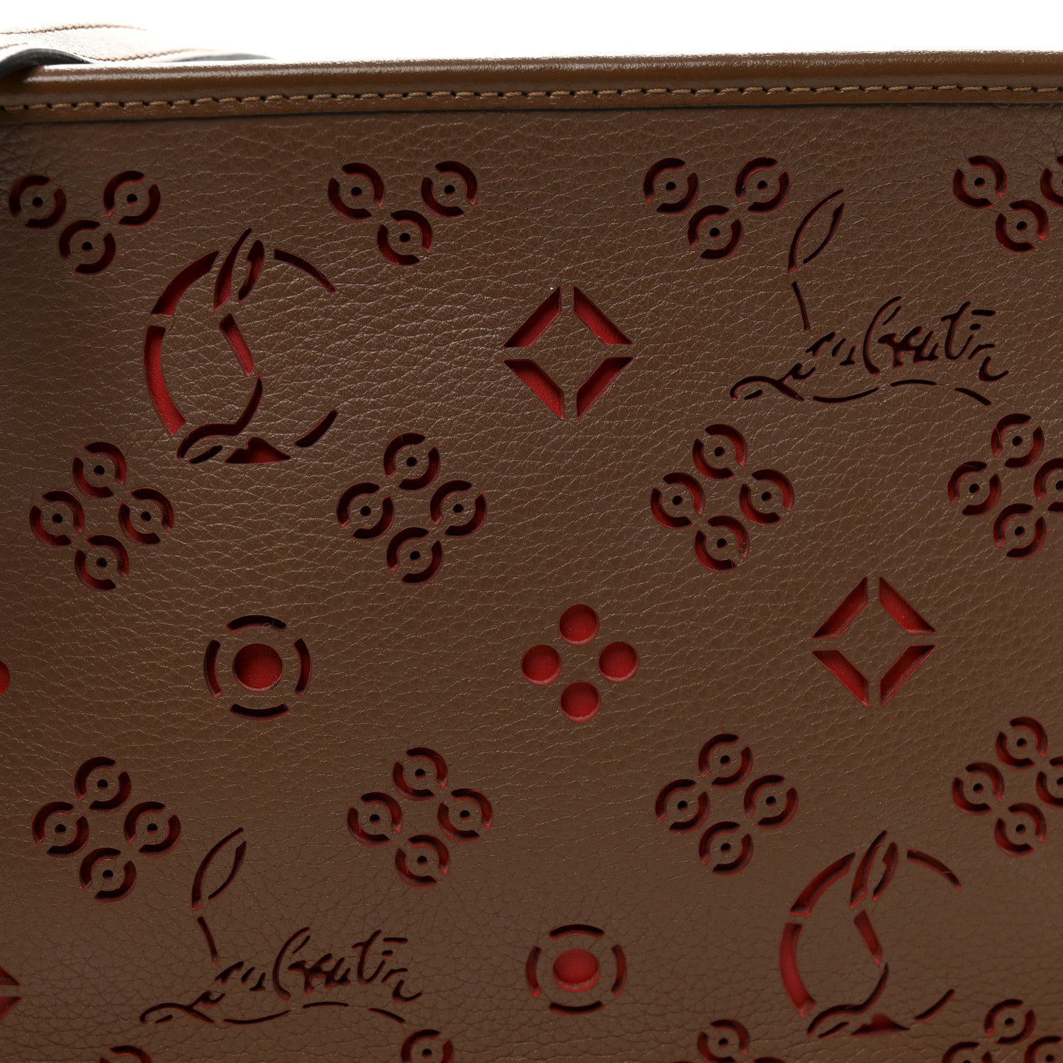 Christian Louboutin Calfskin Small Radioloubi Biscotto Loubi 9 of 11