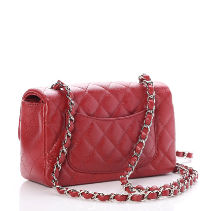 Chanel Caviar Quilted Mini Rectangular Flap Red 3 of 8