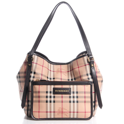 Burberry Haymarket Check Small Canterbury Tote Chocolate 3 of 8