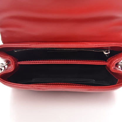 Saint Laurent Calfskin Y Quilted Monogram Toy Loulou Crossbody Bag Red 5 of 12