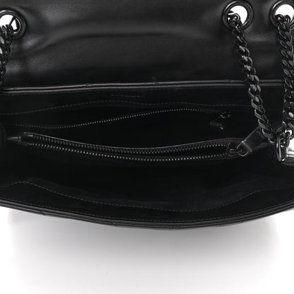Saint Laurent Calfskin Y Quilted Monogram Medium Loulou Chain Satchel Black 4 of 8