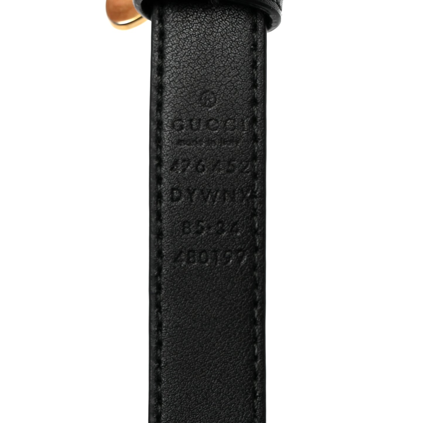 Calfskin Queen Margaret Bee Belt 85 34 Black