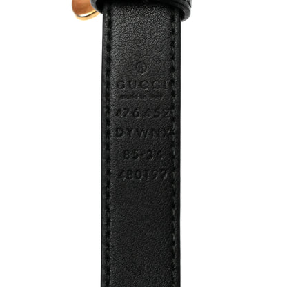 Gucci Calfskin Queen Margaret Bee Belt 85 34 Black 5 of 7