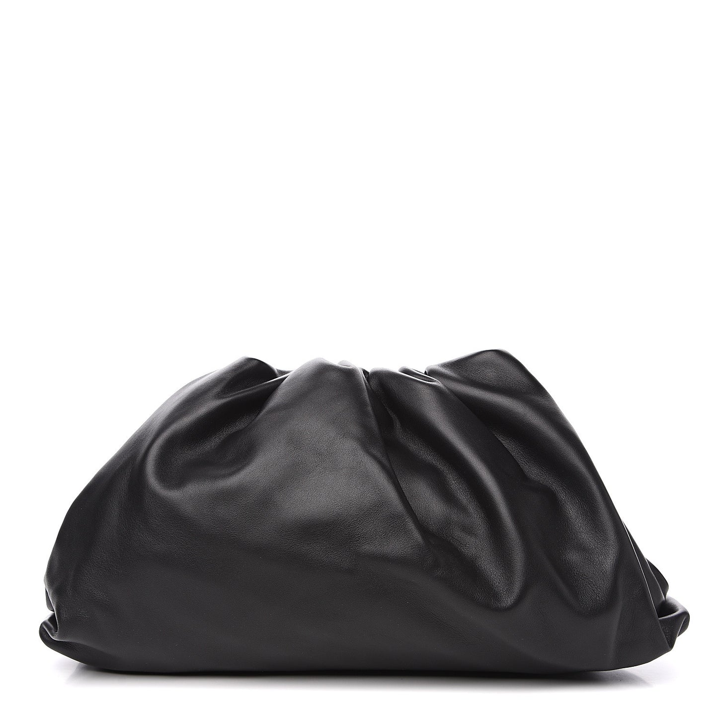Smooth Butter Calf The Pouch Oversized Clutch Black