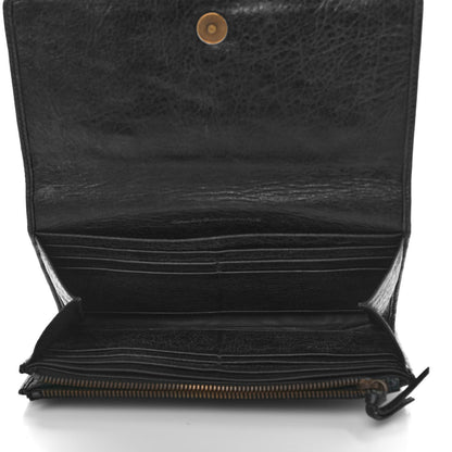 Balenciaga Agneau Classic Hardware Money Wallet Black 5 of 11
