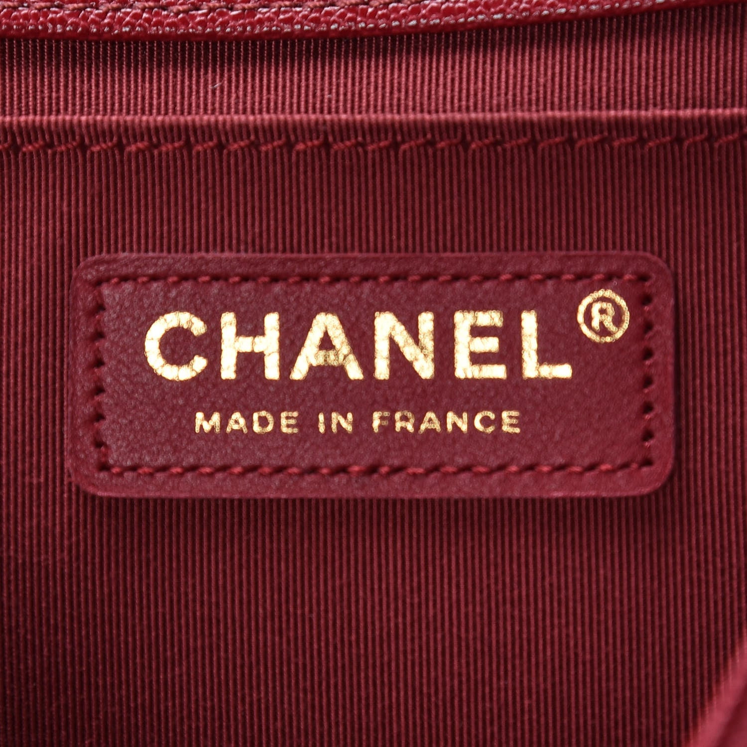 Chanel Caviar Chevron Quilted Medium Boy Flap Red 8 of 9