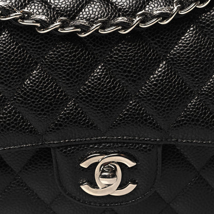 Chanel Caviar Quilted Medium Double Flap Black 8 of 10