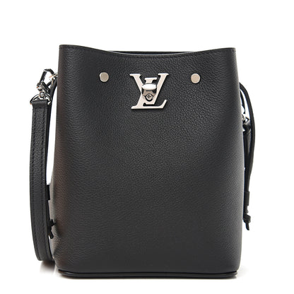Louis Vuitton Calfskin Nano Lockme Bucket Black 1 of 9