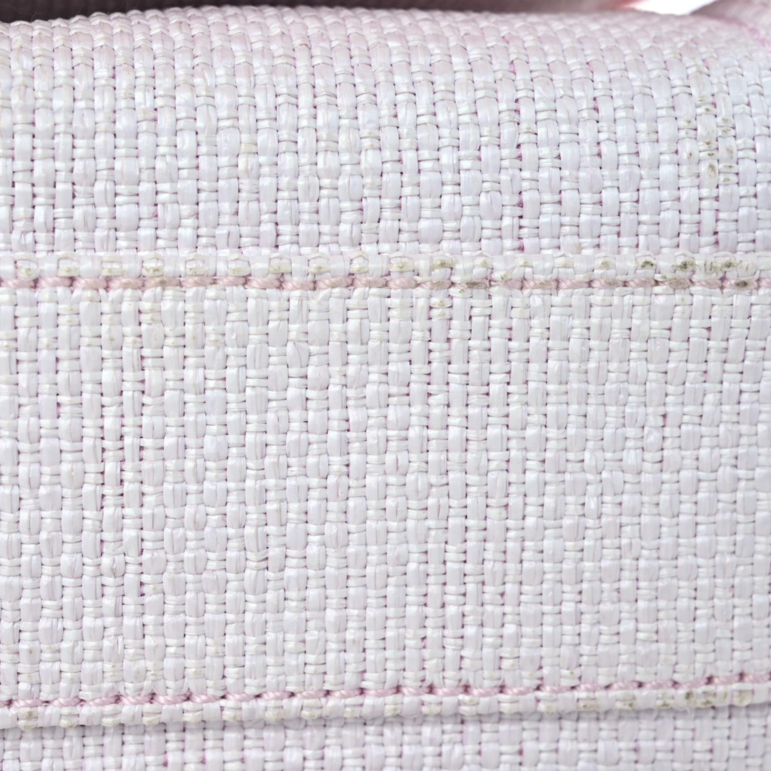 Chanel Woven Straw Raffia Small Deauville Messenger Light Pink 11 of 17