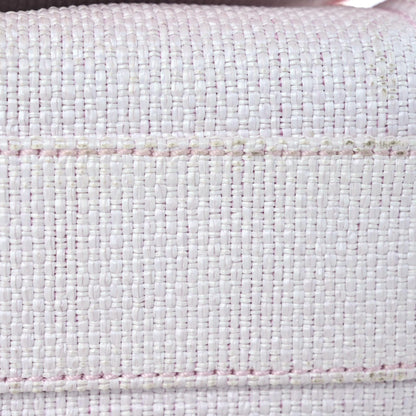 Chanel Woven Straw Raffia Small Deauville Messenger Light Pink 11 of 17