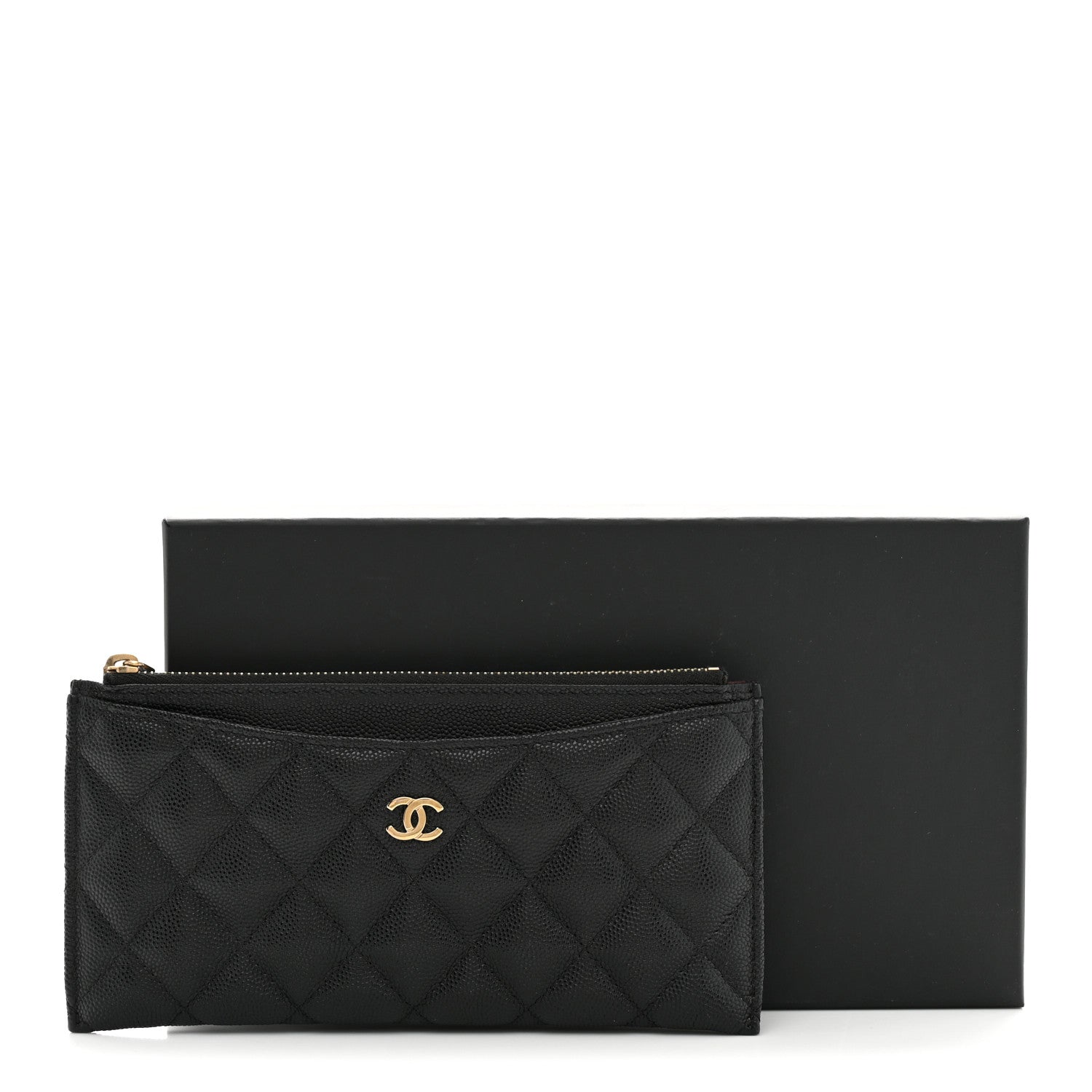 Chanel Caviar Quilted Classic Zip Pouch Black 8 of 8