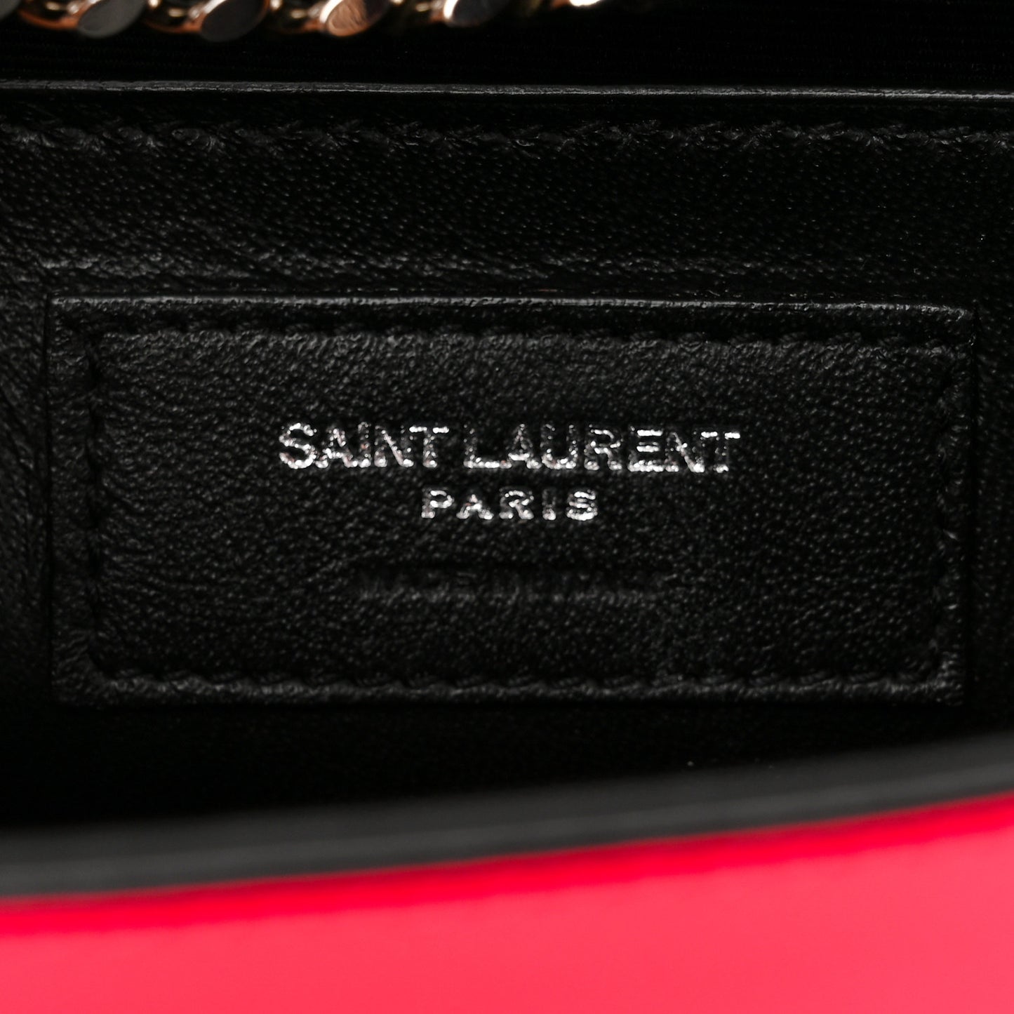Patent Grain de Poudre Small Monogram Kate Satchel Neon Pink