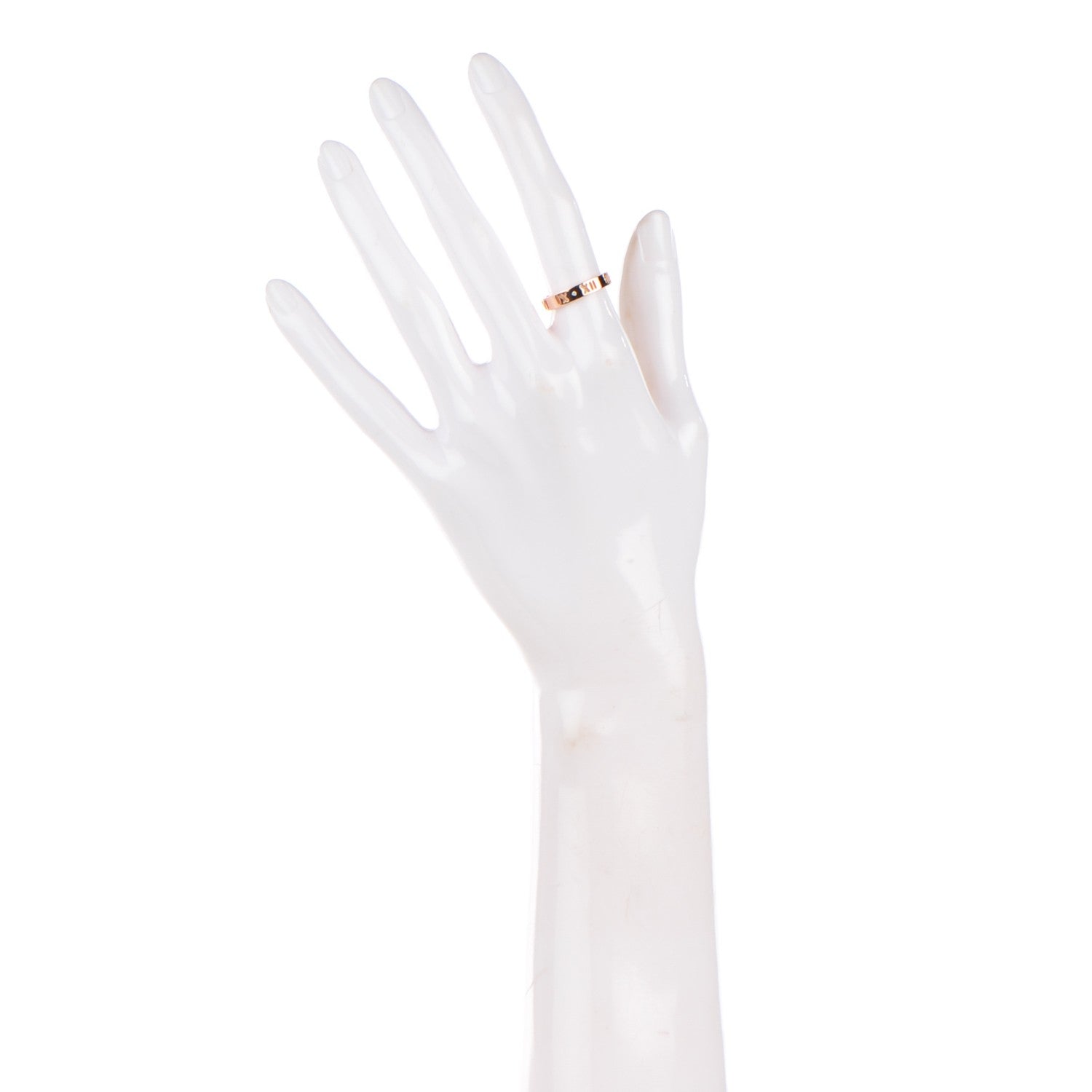 Tiffany 18K Rose Gold Diamond Atlas Pierced Ring 5.75 2 of 5