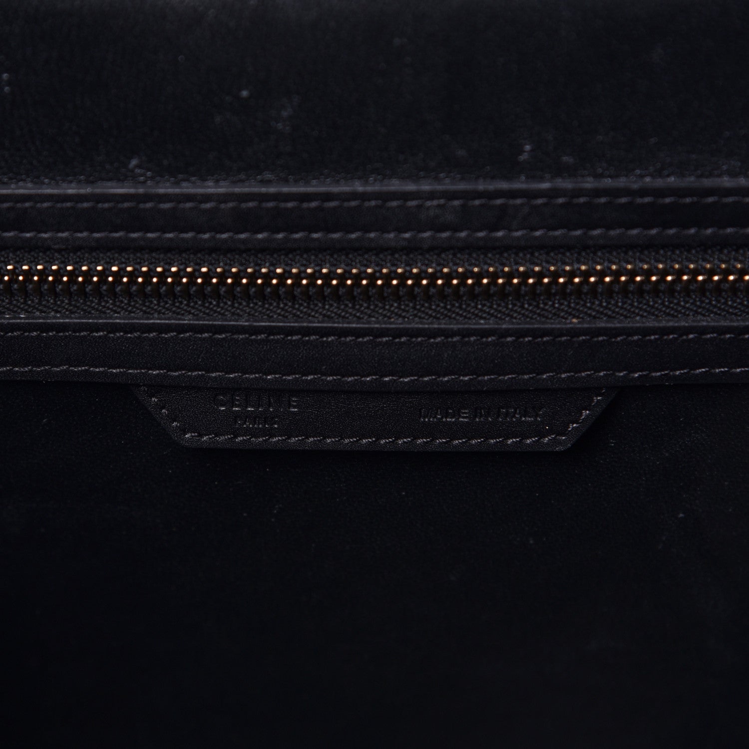Celine Twill Smooth Calfskin Mini Luggage Dune Black 5 of 9