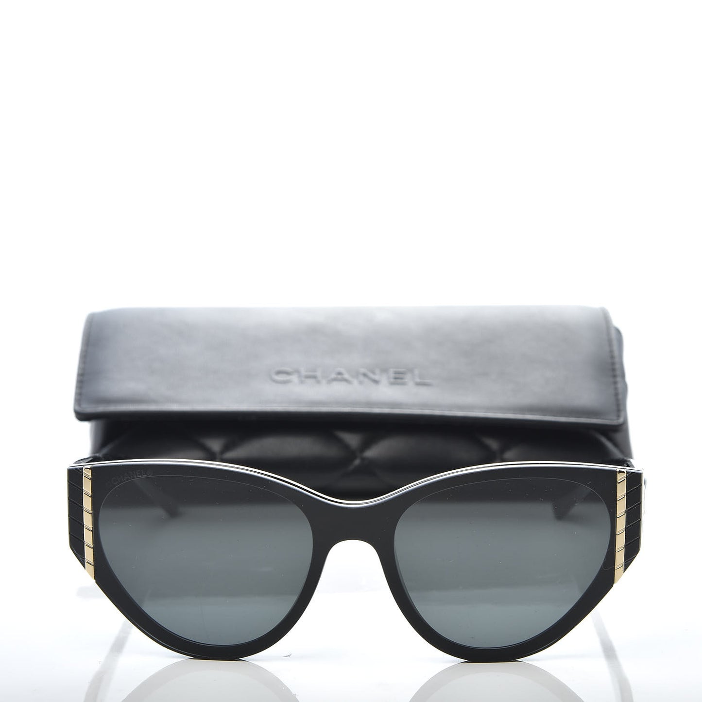 Acetate Cat Eye Sunglasses 6054 Black