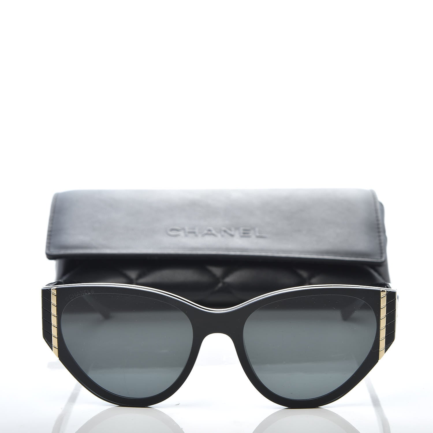 Chanel Acetate Cat Eye Sunglasses 6054 Black 8 of 8