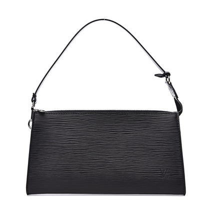 Louis Vuitton Epi Pochette Accessories 24 Black 1 of 6