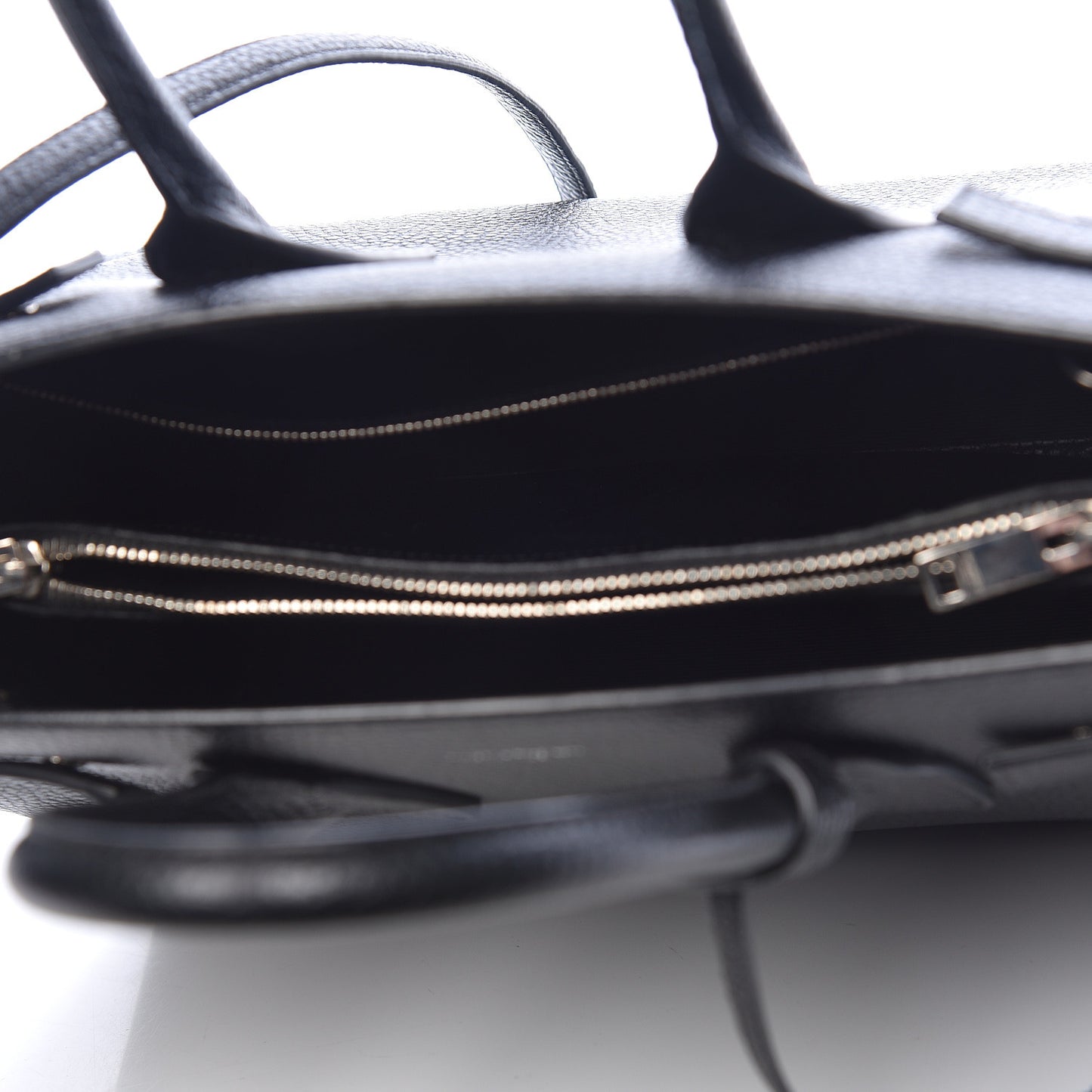 Grained Calfskin Small Sac De Jour Black