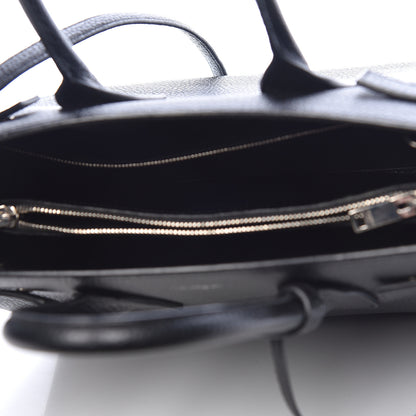 Saint Laurent Grained Calfskin Small Sac De Jour Black 5 of 10