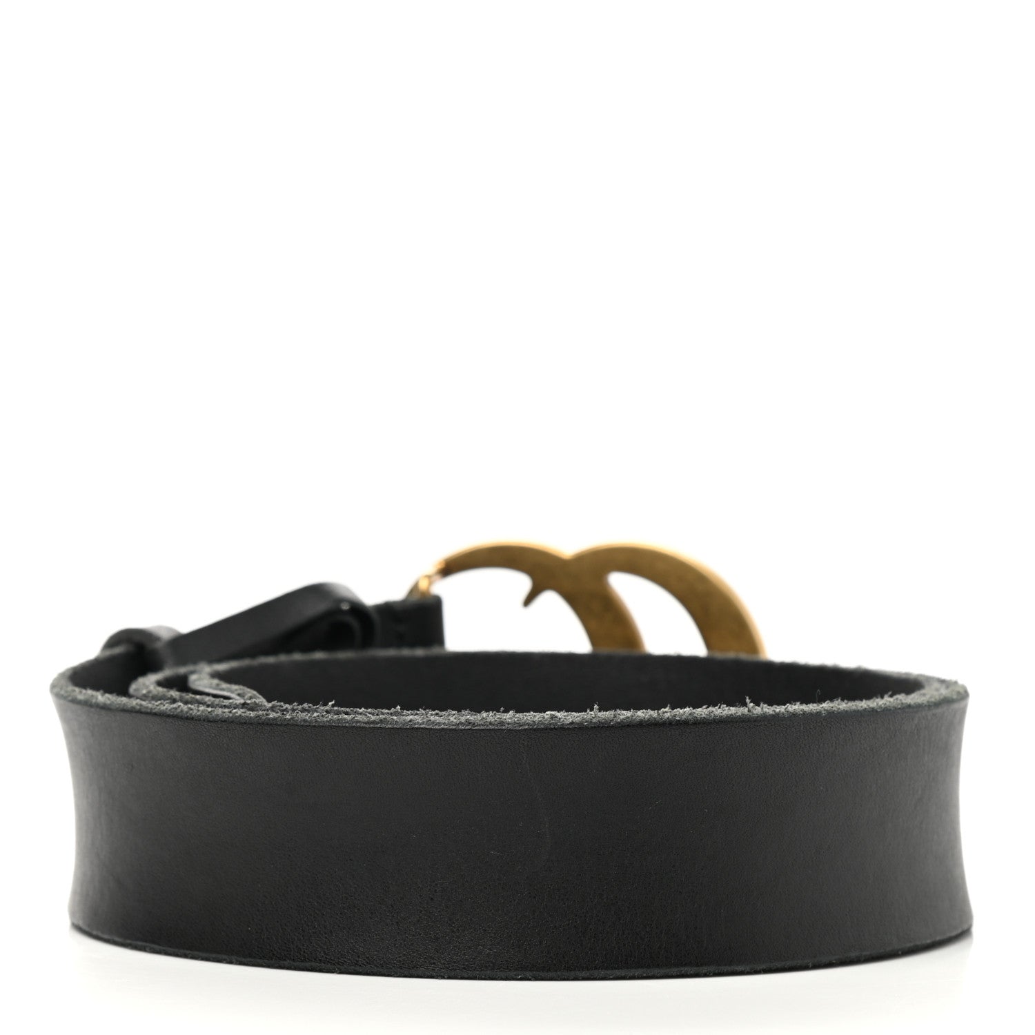 Gucci Faded Calfskin Double G 40mm Belt 85 34 Black 2 of 4