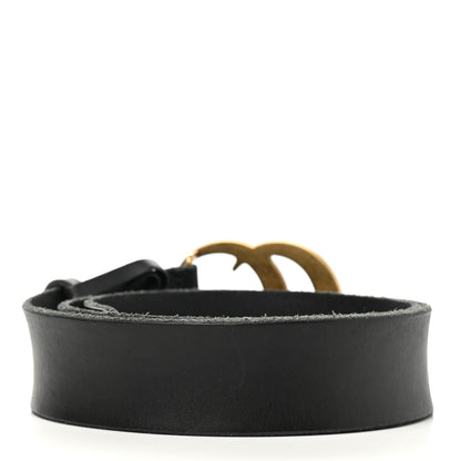 Gucci Faded Calfskin Double G 40mm Belt 85 34 Black 2 of 4