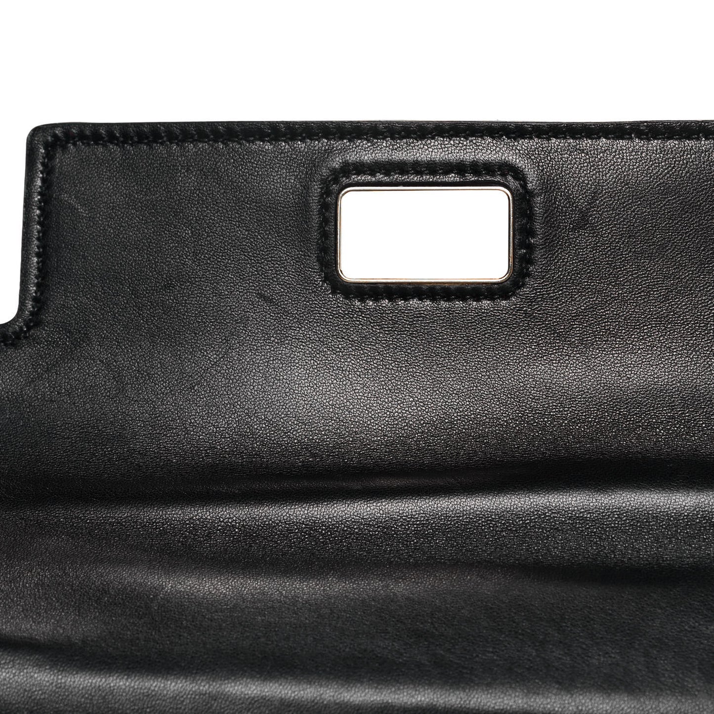 Goatskin Madras Click Top Handle Fuoco Black