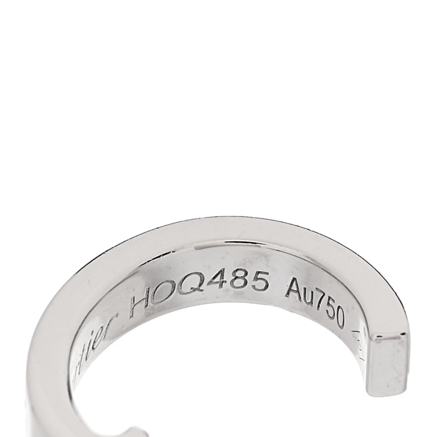 Cartier 18K White Gold Small LOVE Hoop Earrings 5 of 6