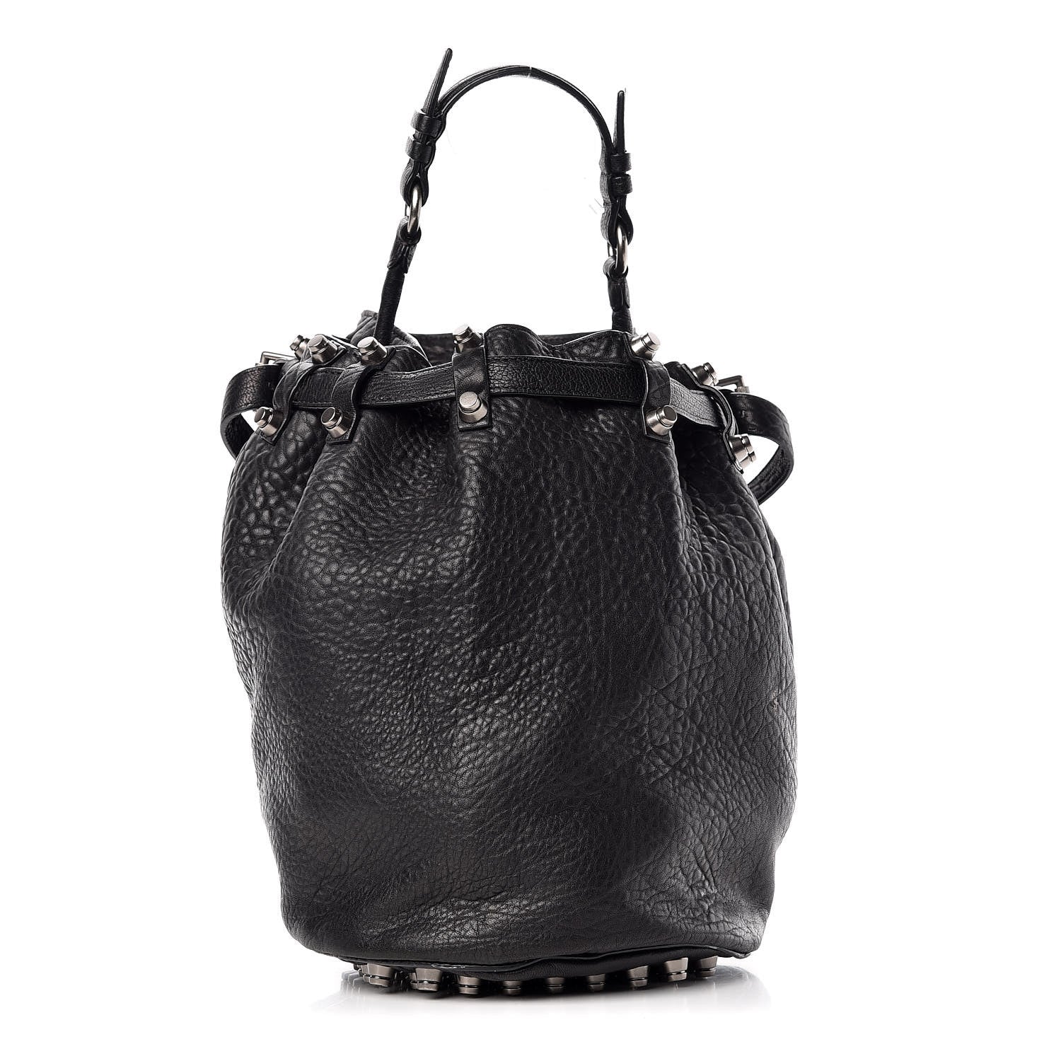 Alexander Wang Pebbled Lambskin Diego Bucket Black Nickel Hardware 1 of 16
