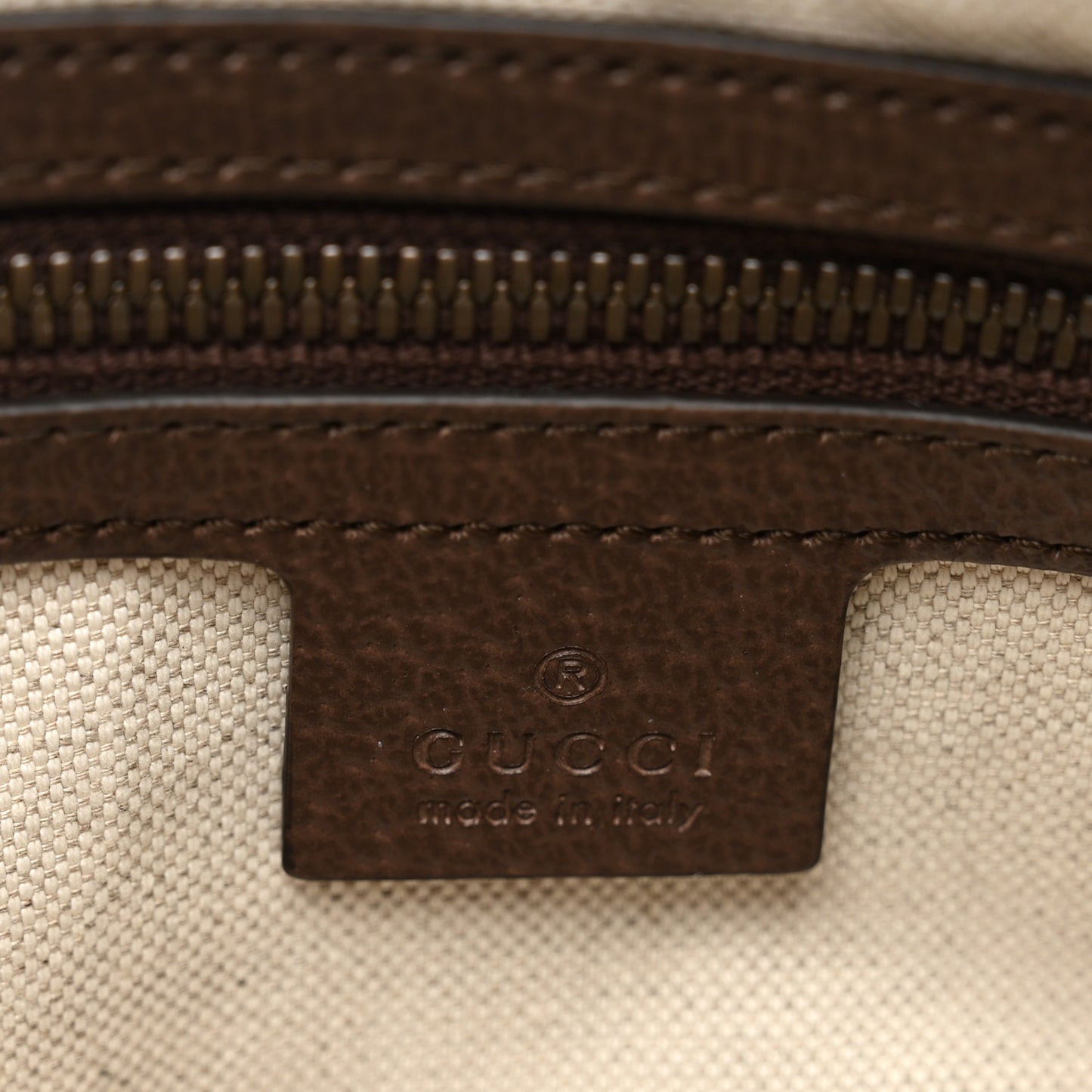 Soft GG Supreme Monogram Medium Ophidia Belt Bag Dark Brown