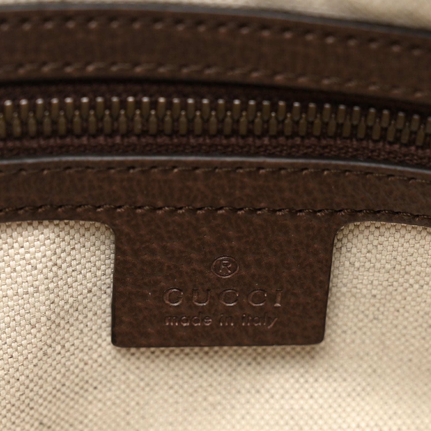 Gucci Soft GG Supreme Monogram Medium Ophidia Belt Bag Dark Brown 6 of 10