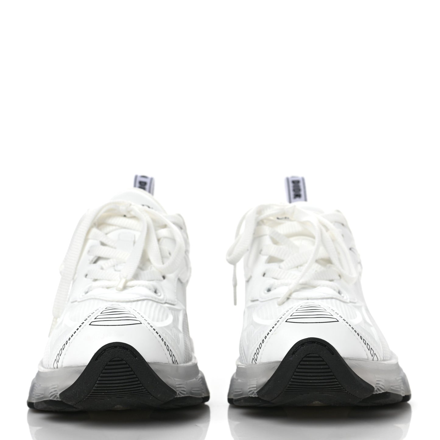 Matte Technical Fabric Mesh Dior Vibe Sneakers 37 White Silver