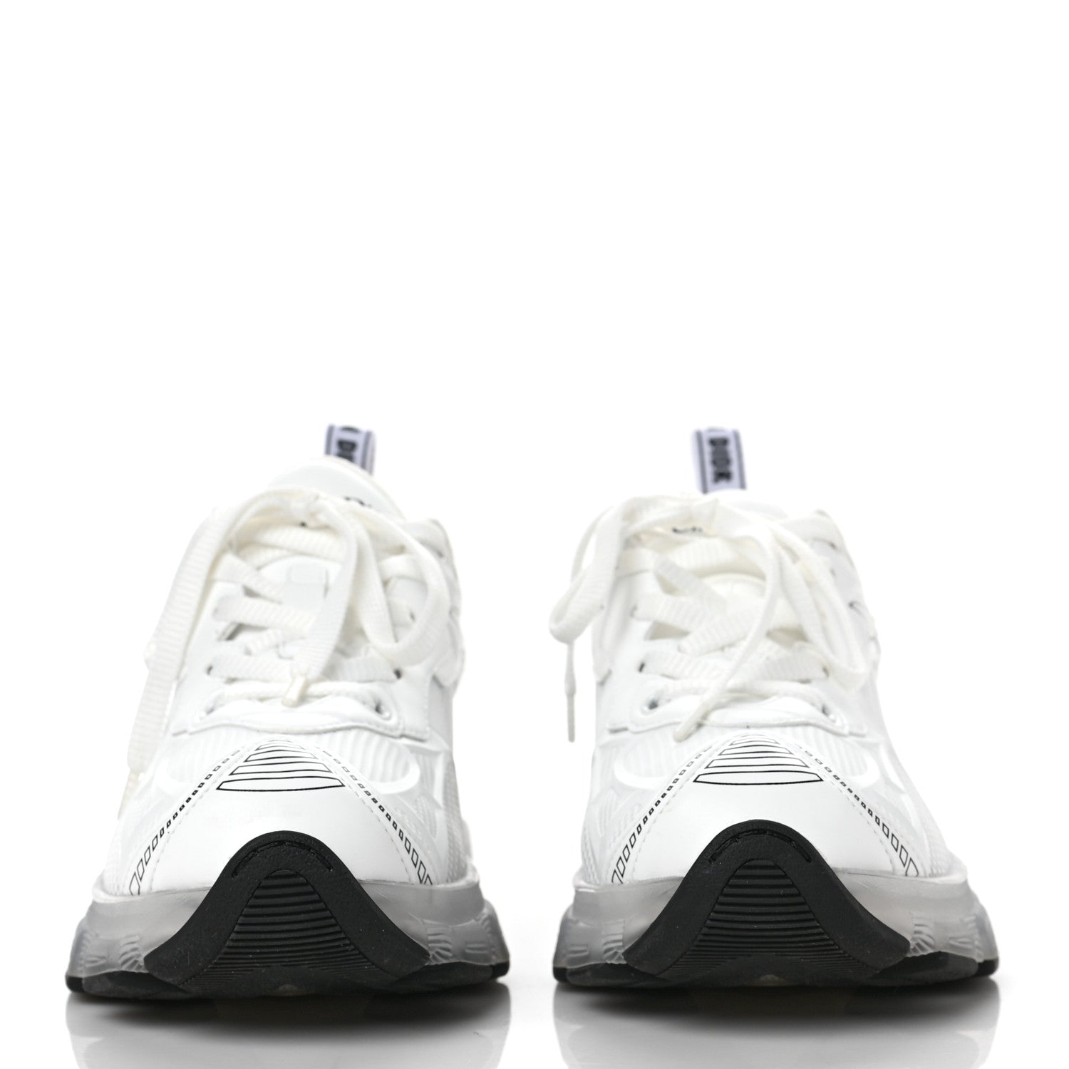 Christian Dior Matte Technical Fabric Mesh Dior Vibe Sneakers 37 White Silver 2 of 11