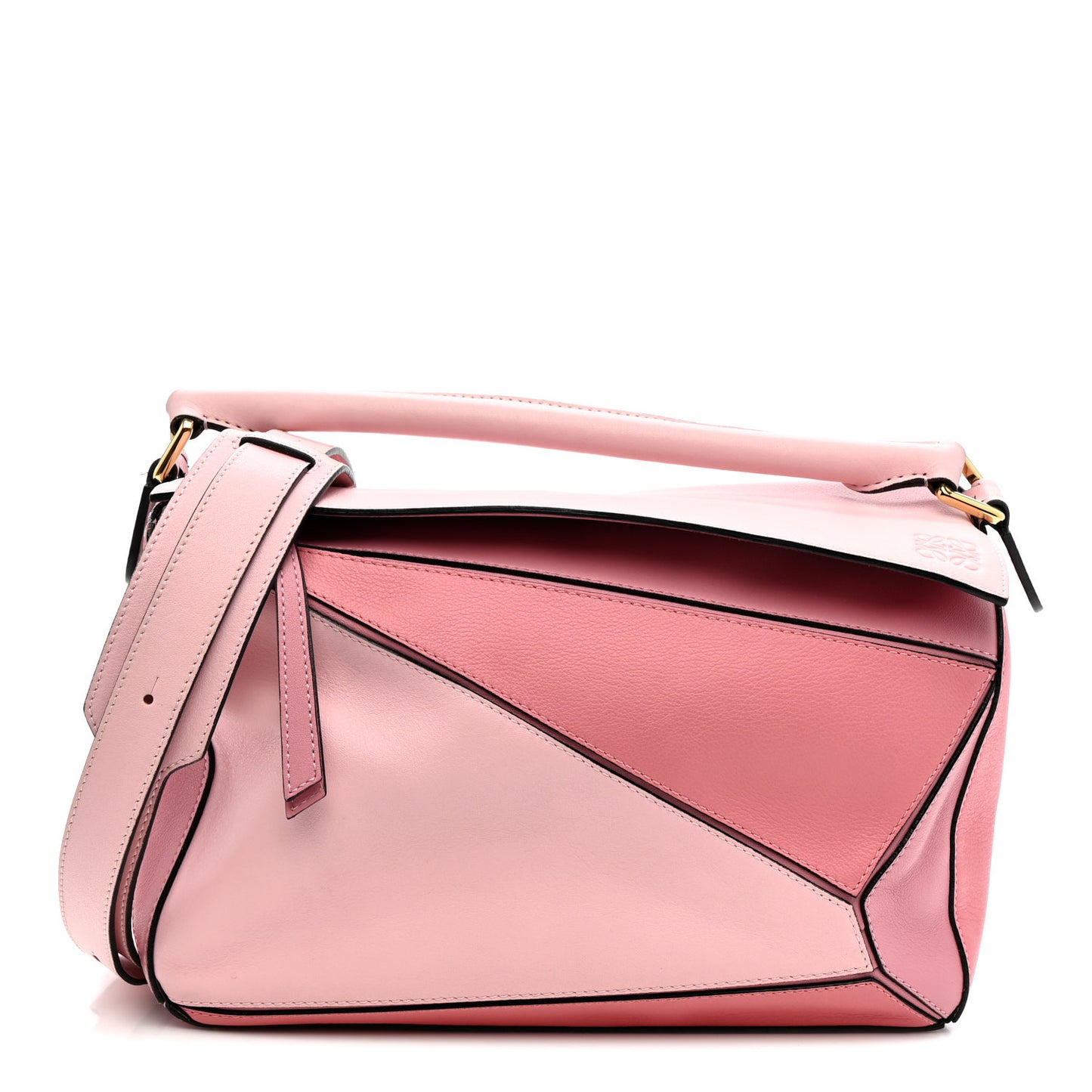 Calfskin Medium Puzzle Bag Soft Pink