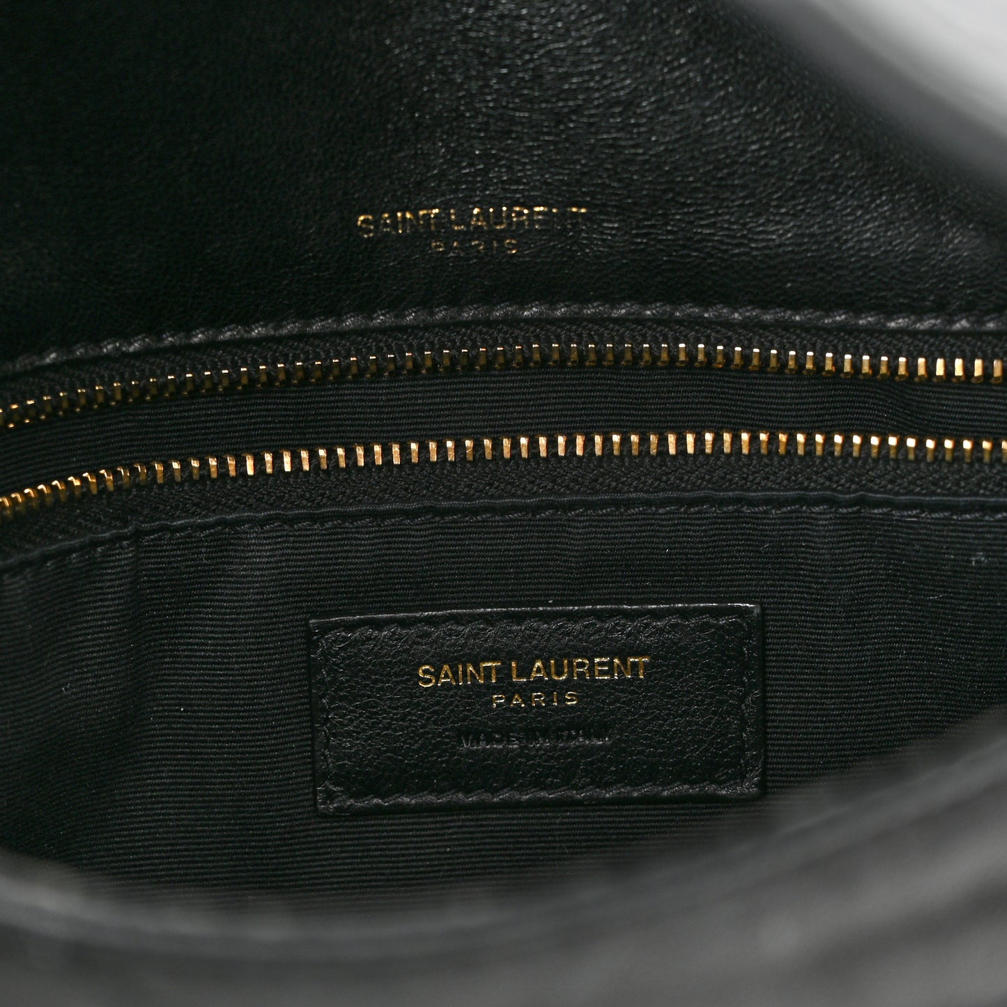 Lambskin Matelasse Monogram Medium Niki Chain Satchel Black
