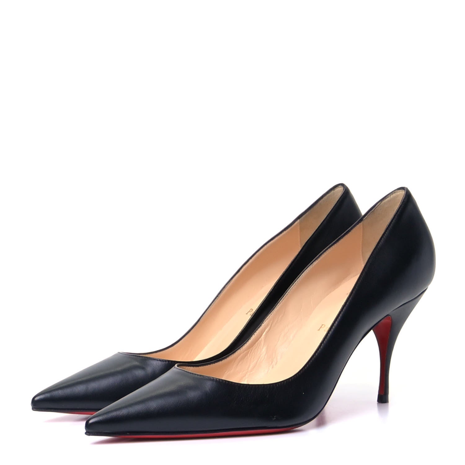 Christian Louboutin Nappa Shiny Decollete 554 70 Pumps 38.5 Black 2 of 8