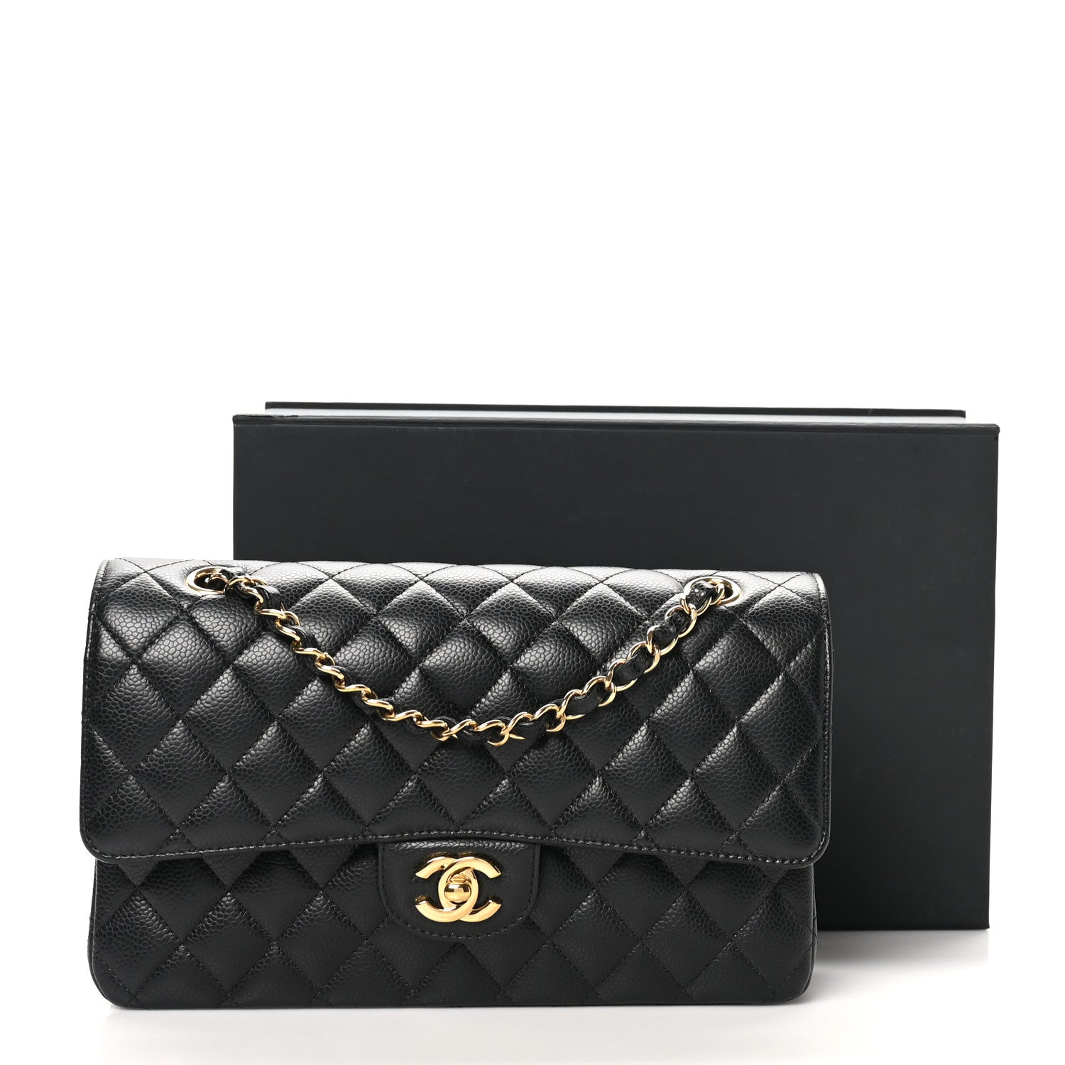 Chanel Caviar Quilted Medium Double Flap Black 11 of 11