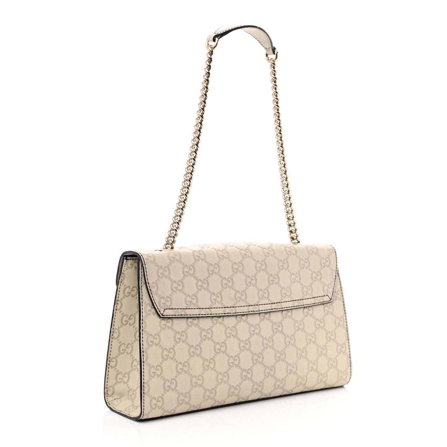 Guccissima Signature Medium Emily Chain Shoulder Bag Mystic White