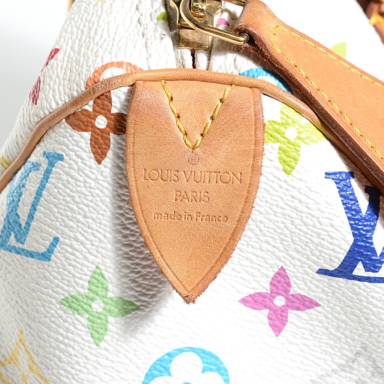 Louis Vuitton Monogram Multicolor Speedy 30 White 6 of 8
